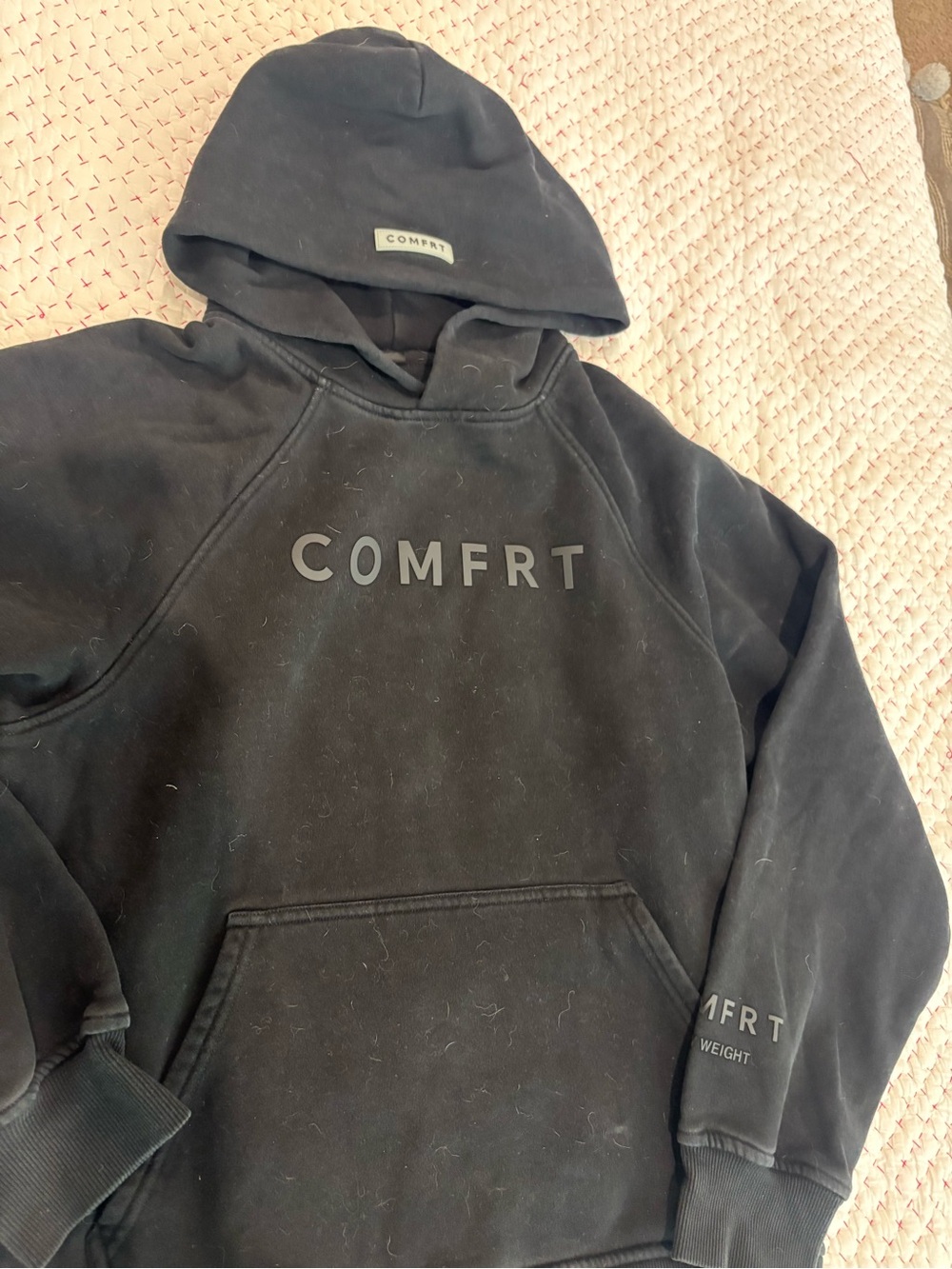 ⚫️⚫️⚫️COMFRT Black Men's Pullover Hoodie MEDIUM